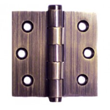 2.5 x 2.5 x 2mm Solid Brass Hinges Antique Brass Finish