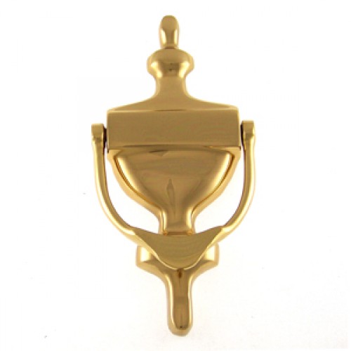 Polished Brass B&M Solid Brass Victorian Urn Slimline Door Knocker 
